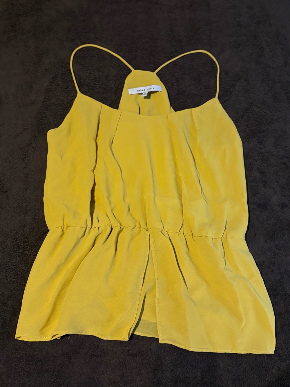 Naked Zebra Honey Mustard Summer Top